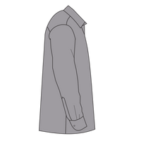 Dickies Men's Industrial Long Sleeve Work Shirt, Graphite Grey, Right Sleeve view