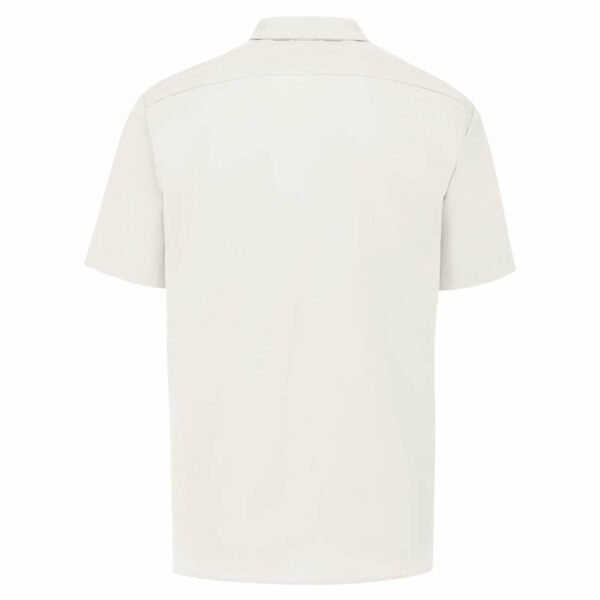 Dickies Men's Industrial Short Sleeve Work Shirt, White, Back view