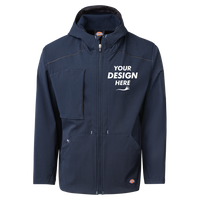 Dickies Men's Protect Hooded Jacket, Dark Navy, Front view, Mockup