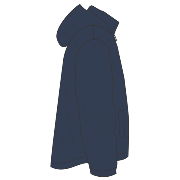 Dickies Men's Protect Hooded Jacket, Dark Navy, Right Sleeve view