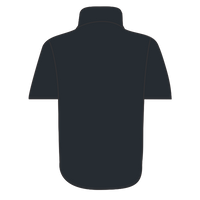 Dickies Men's Short Sleeve Work Shirt, Black, Back view