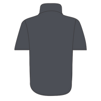 Dickies Men's Short Sleeve Work Shirt, Charcoal, Back view