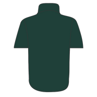 Dickies Men's Short Sleeve Work Shirt, Hunter Green, Back view