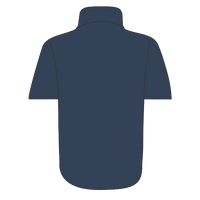 Dickies Men's Short Sleeve Work Shirt, Navy, Back view