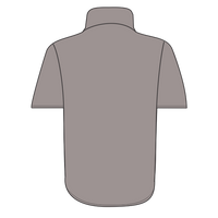 Dickies Men's Short Sleeve Work Shirt, Silver Grey, Back view