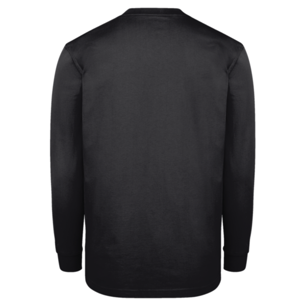 Dickies Men's Traditional Heavyweight Long Sleeve T-Shirt, Black, Back view