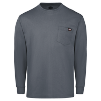 Dickies Men's Traditional Heavyweight Long Sleeve T-Shirt, Charcoal, Front view