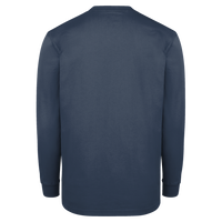 Dickies Men's Traditional Heavyweight Long Sleeve T-Shirt, Dark Navy, Back view