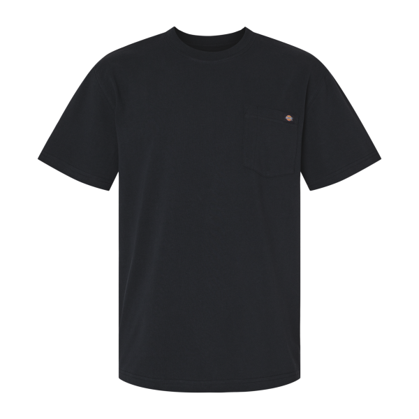 Dickies Men's Traditional Heavyweight T-Shirt, Black, Front view