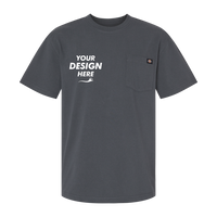 Dickies Men's Traditional Heavyweight T-Shirt, Charcoal, Front view, Mockup