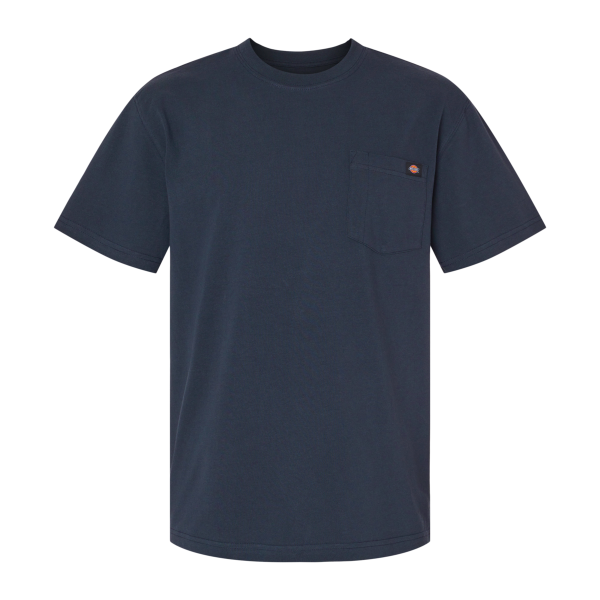 Dickies Men's Traditional Heavyweight T-Shirt, Dark Navy, Front view