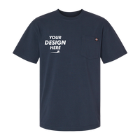 Dickies Men's Traditional Heavyweight T-Shirt, Dark Navy, Front view, Mockup
