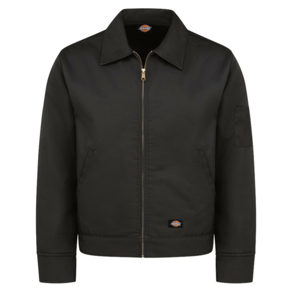 Dickies Unisex Insulated Industrial Eisenhower Jacket, Black, Front view