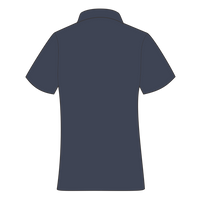 Dickies Women's Industrial Short Sleeve Work Shirt, Dark Navy, Back view