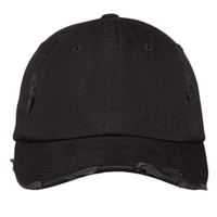 District Distressed Cap, Black, Front view
