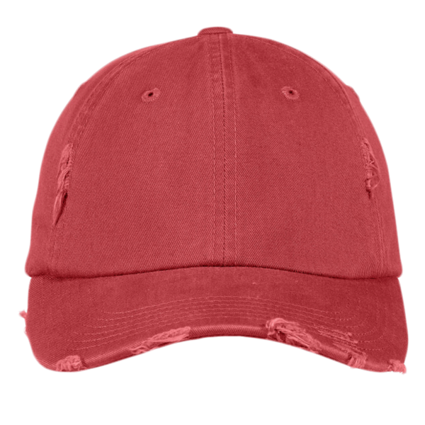 District Distressed Cap, Dashing Red, Front view