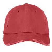 District Distressed Cap, Dashing Red, Front view