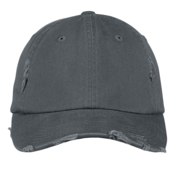 District Distressed Cap, Nickel, Front view