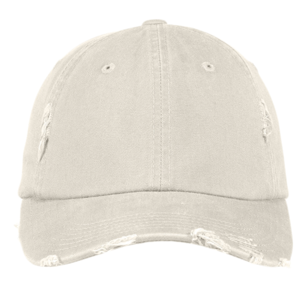 District Distressed Cap, Stone, Front view