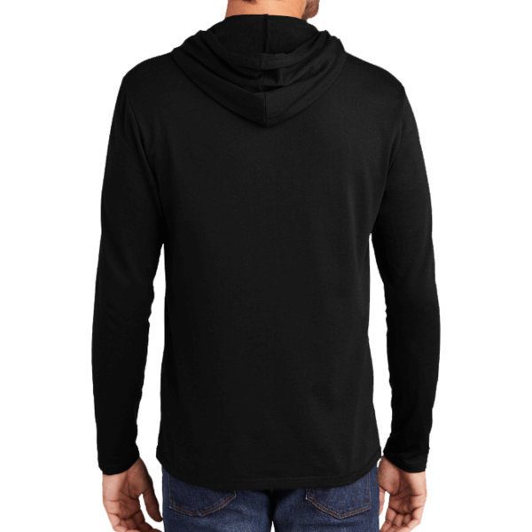 District Featherweight French Terry Hoodie, Black, Back view