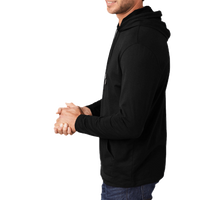 District Featherweight French Terry Hoodie, Black, Left Sleeve view