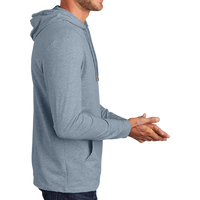 District Featherweight French Terry Hoodie, Flint Blue Heather, Right Sleeve view