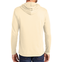 District Featherweight French Terry Hoodie, Gardenia, Back view