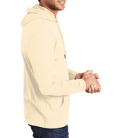 District Featherweight French Terry Hoodie, Gardenia, Right Sleeve view