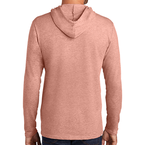 District Featherweight French Terry Hoodie, Nostalgia Rose Heather, Back view
