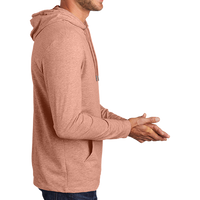District Featherweight French Terry Hoodie, Nostalgia Rose Heather, Right Sleeve view