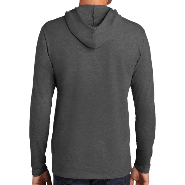 District Featherweight French Terry Hoodie, Washed Coal, Back view