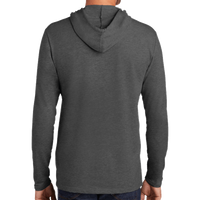 District Featherweight French Terry Hoodie, Washed Coal, Back view