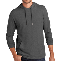District Featherweight French Terry Hoodie, Washed Coal, Front view