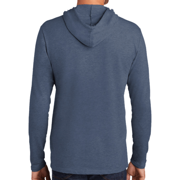 District Featherweight French Terry Hoodie, Washed Indigo, Back view
