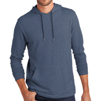 District Featherweight French Terry Hoodie, Washed Indigo, Front view