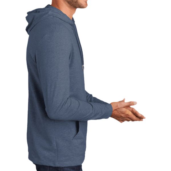 District Featherweight French Terry Hoodie, Washed Indigo, Right Sleeve view