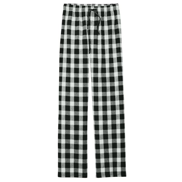 District Flannel Plaid Pant, Black / White Buffalo Check, Front view