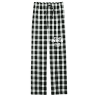 District Flannel Plaid Pant, Black / White Buffalo Check, Front view, Mockup