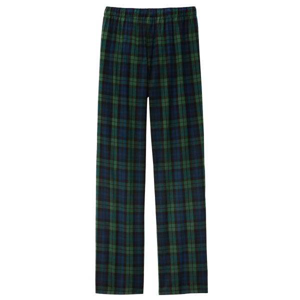 District Flannel Plaid Pant, Forest Green / Team Navy Black Watch Plaid, Back view