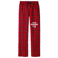 District Flannel Plaid Pant, New Red / New Red, Front view, Mockup