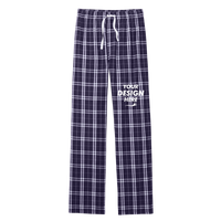 District Flannel Plaid Pant, Purple / White, Front view, Mockup