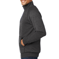 District Lightweight Fleece 1/4 Zip, Heathered Black, Left view