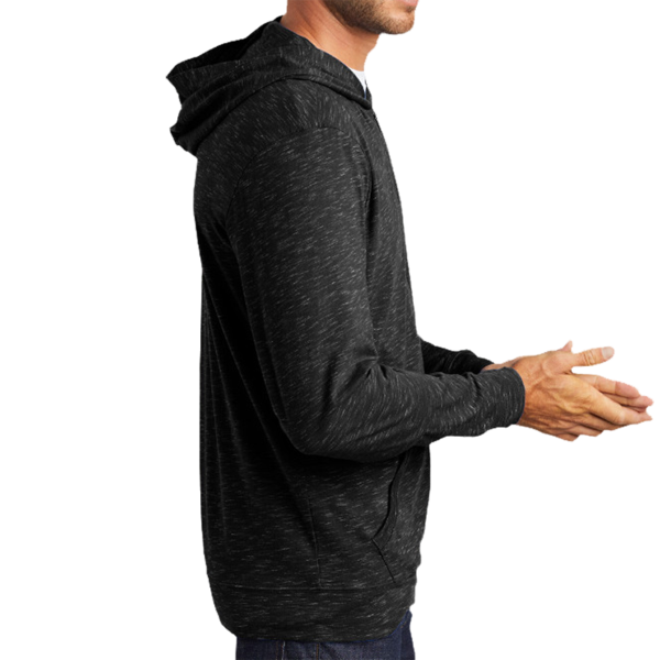 District Medal Full Zip Hoodie, Black, Right Sleeve view