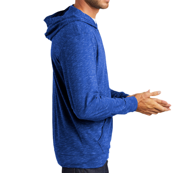 District Medal Full Zip Hoodie, Deep Royal, Right Sleeve view
