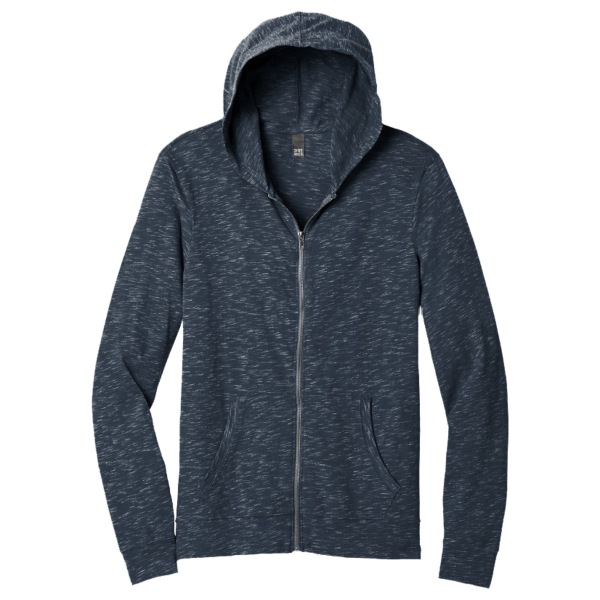 District Medal Full Zip Hoodie, New Navy, Front view