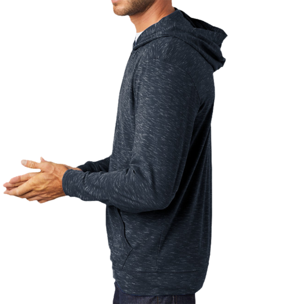 District Medal Full Zip Hoodie, New Navy, Left Sleeve view