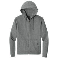 District Perfect Tri ® Fleece Full Zip Hoodie, Grey Frost, Front view