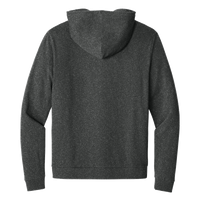 District Perfect Tri ® Fleece Full Zip Hoodie, Heathered Charcoal, Back view