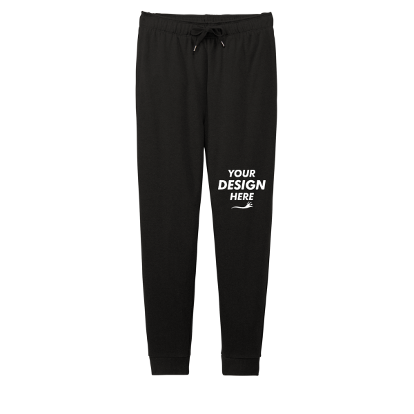 District Perfect Tri ® Fleece Jogger, Black, Front view, Mockup