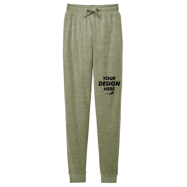 District Perfect Tri ® Fleece Jogger, Military Green Frost, Front view, Mockup
